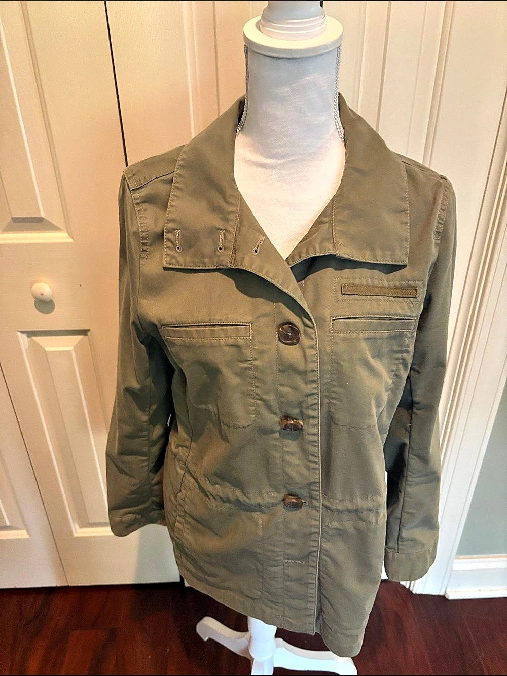 Talbots Utility Jacket in Green Size Medium Like New